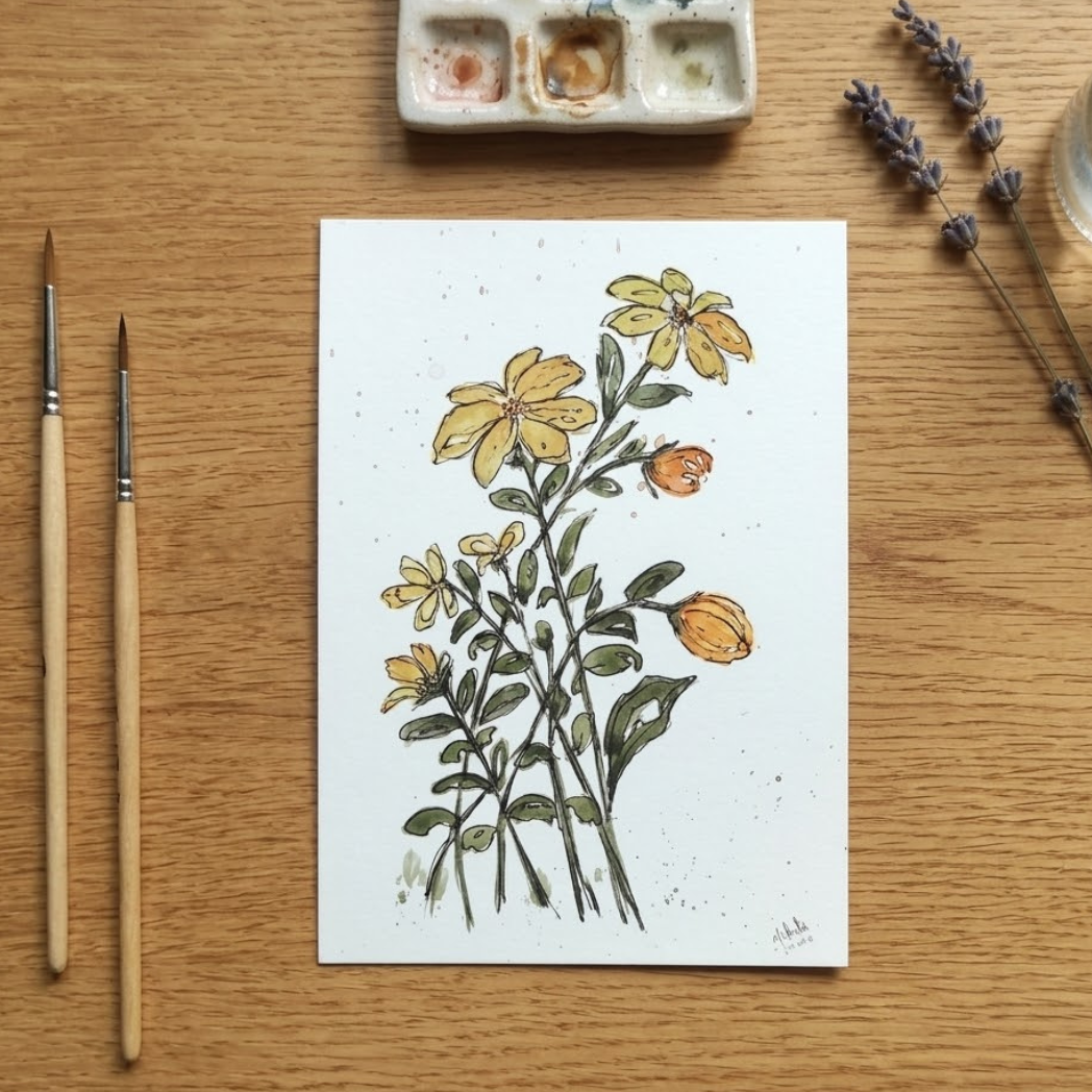 Golden Wildflowers