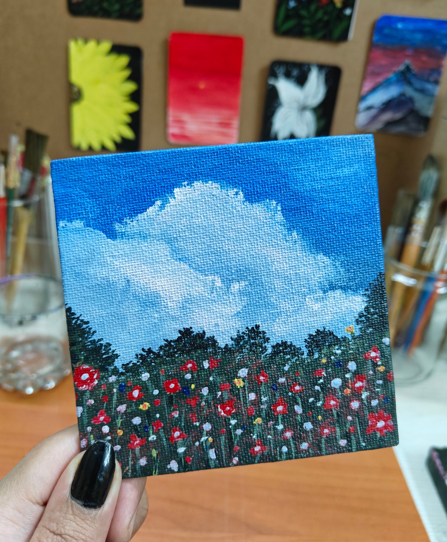 Crimson Skies & Poppy fields