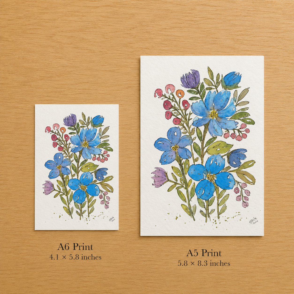 Azure Garden - Fine Art Print