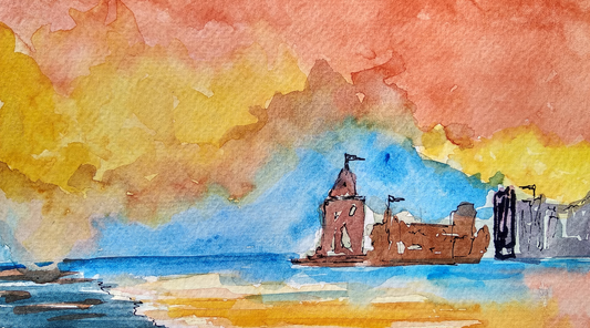 Ember Tides & Azure Dreams