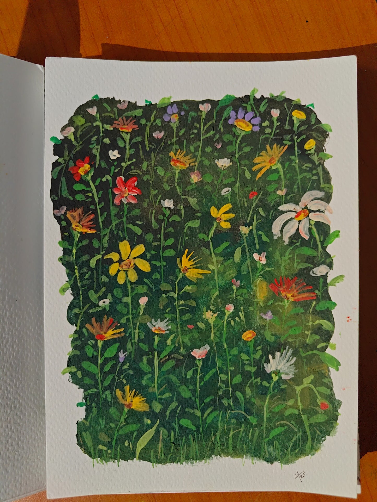 Where wildflowers rise