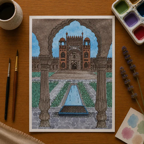 Agra Fort - Through the Archway - Fine Art Print