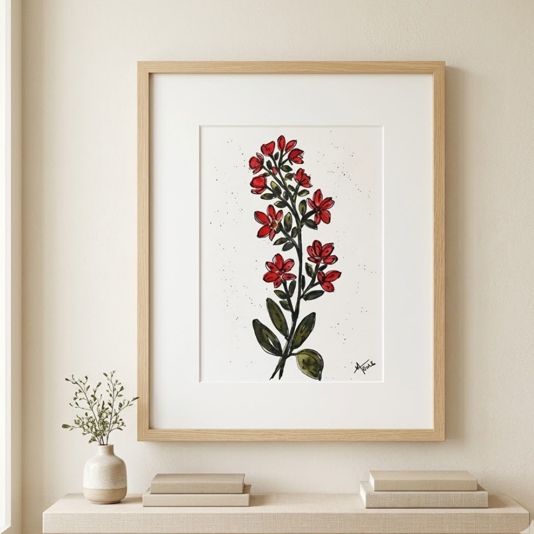 Scarlet Wildflowers
