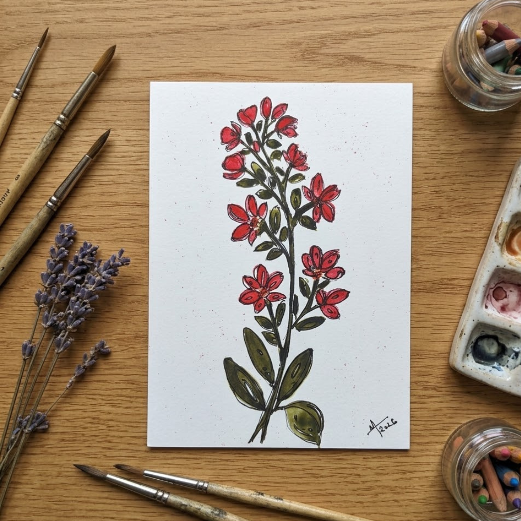 Scarlet Wildflowers