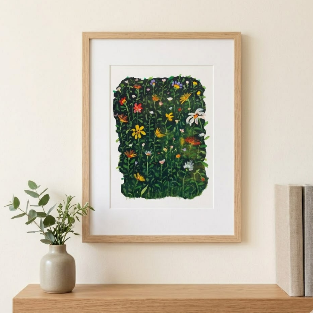 Where wildflowers rise