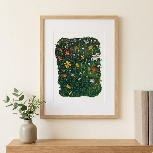 Where wildflowers rise