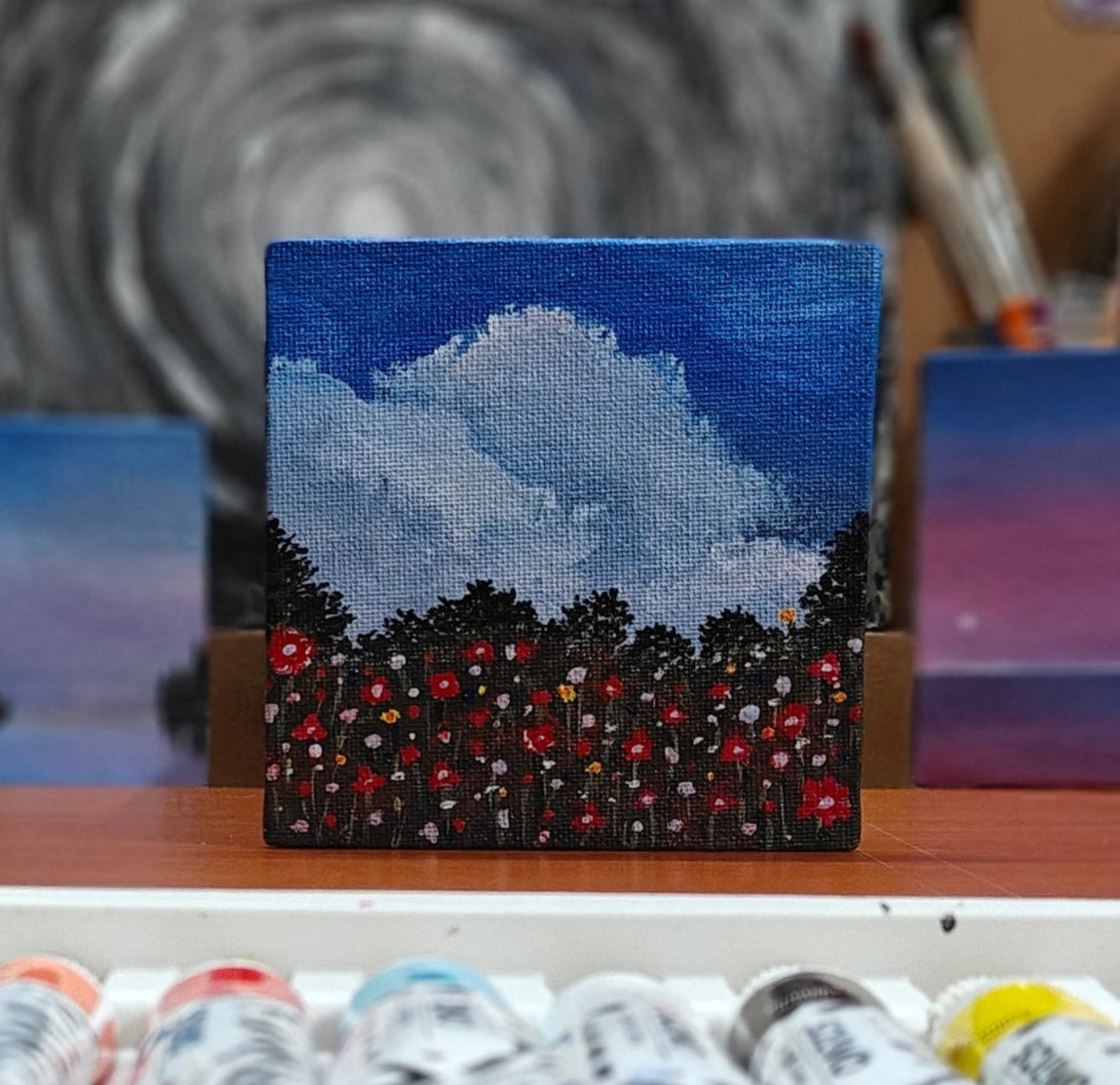 Crimson Skies & Poppy fields