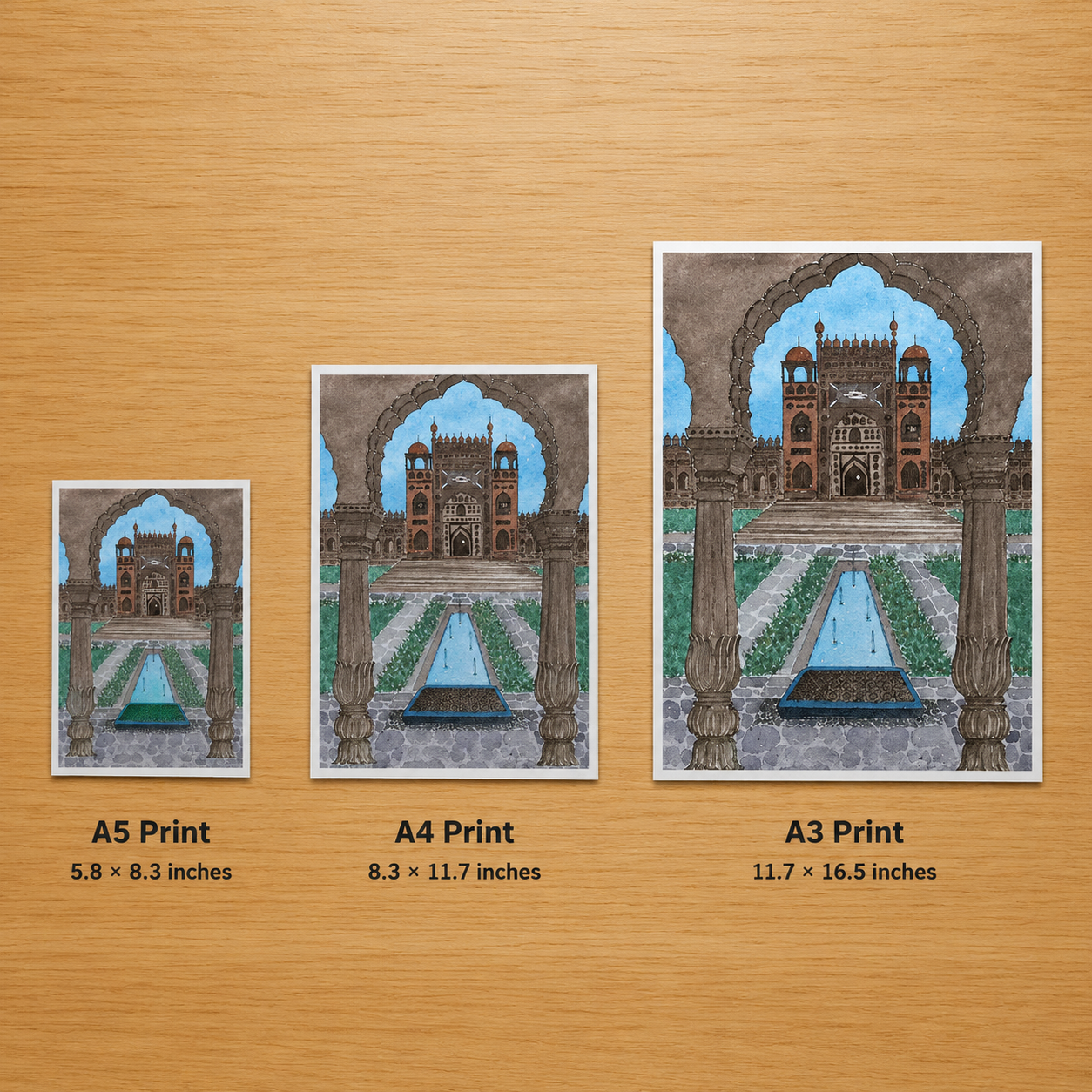 Agra Fort - Through the Archway - Fine Art Print